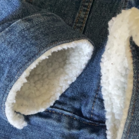 Streetwear Society Dark Blue Jean Jacket with Sherpa Collar - Picture 6 of 6